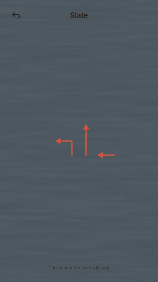 Surface preview screen showing how the Slate surface will look in a level